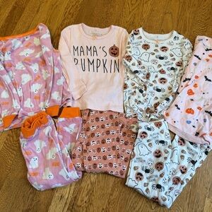 Lot of Chick Pea, Old Navy, Modern kids Halloween Pajama Set 3t - Pink & Orange